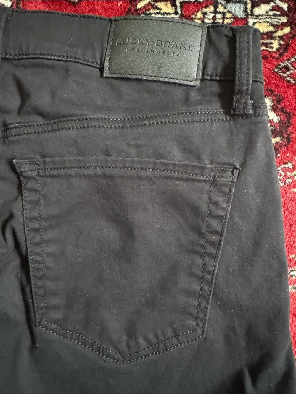 Lucky Brand 121 Slim‎ Straight Mens Jeans Sateen Black Size 32x32 Denim Pants